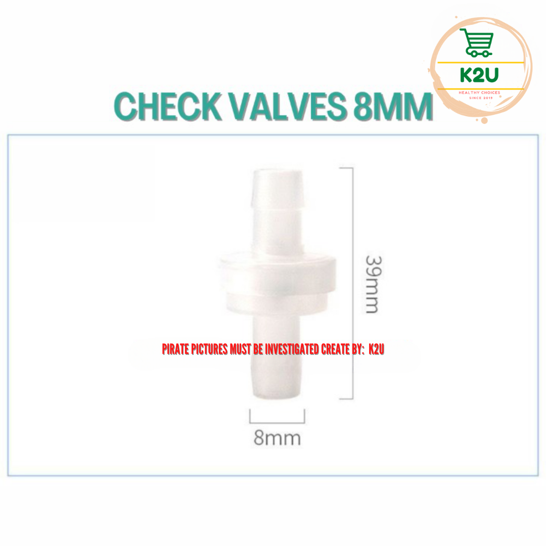 AQUARIUM Air Pump Check Valves/ Clear Plastic One Way NonReturn Check