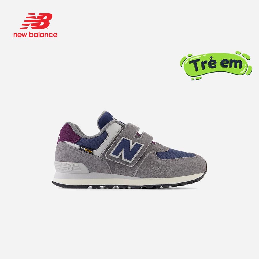 New balance giày sneaker bé trai 574 hook & loop pv574kgn