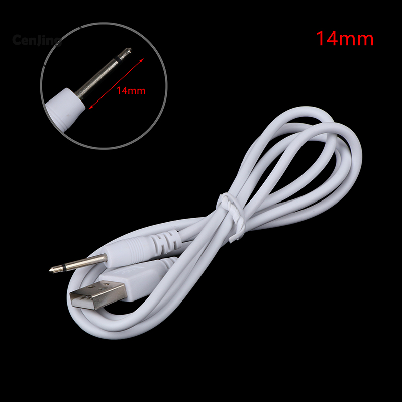 Cjing Dây cáp sạc máy rung USB DC 2.5 cho đồ chơi người lớn có thể sạc lại Phụ Kiện máy rung máy mát xa nguồn điện USB thông dụng