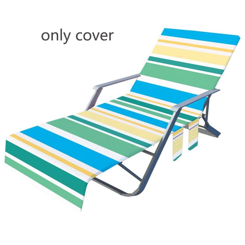 2022 New Fiber Sand-Sand Lounge Chair Beach Towel Cover Sunbath Lounger Chair Mat Summer Cool Bed Convenient Storage