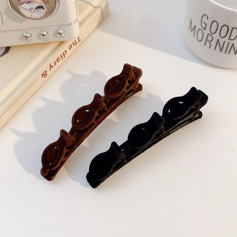 Kẹp Tóc Bện PINK EMPRESS 9.5Cm Kẹp Tóc Mái Năm Mới Dễ Thương Cho Bé Gái-INTL