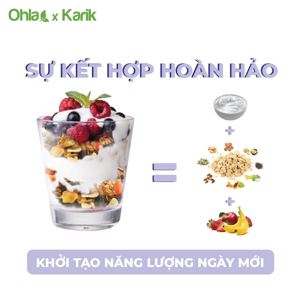 COMBO Bộ đôi năng lượng Hearty ( 1 NCDD Hearty 180gr và 1 Trái Cây Sấy Mix Hạt Hearty 100gr)