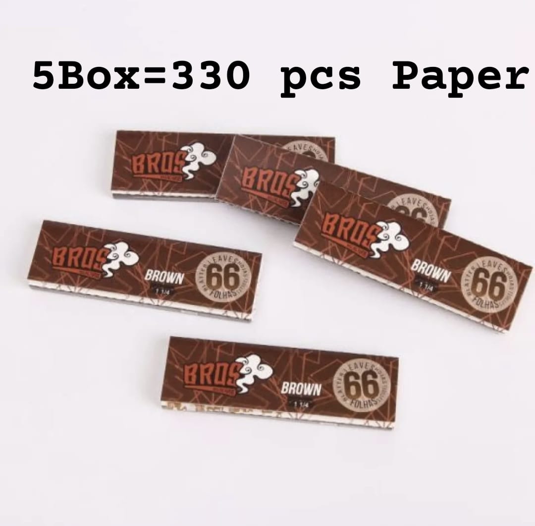5 Piece BR0S Rolling Paper 66 King Size Paper ( King Size 5 Packet ...
