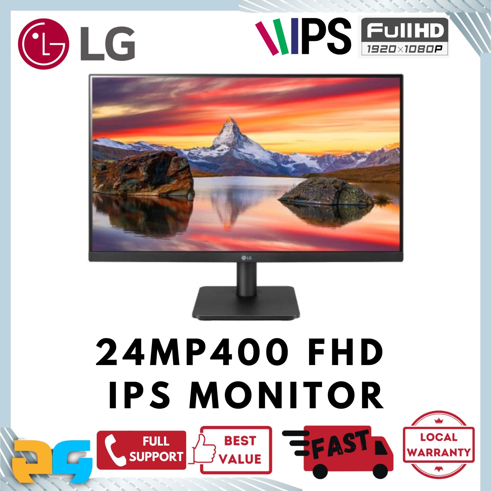 LG 24MP400 FHD IPS Monitor Lazada Singapore