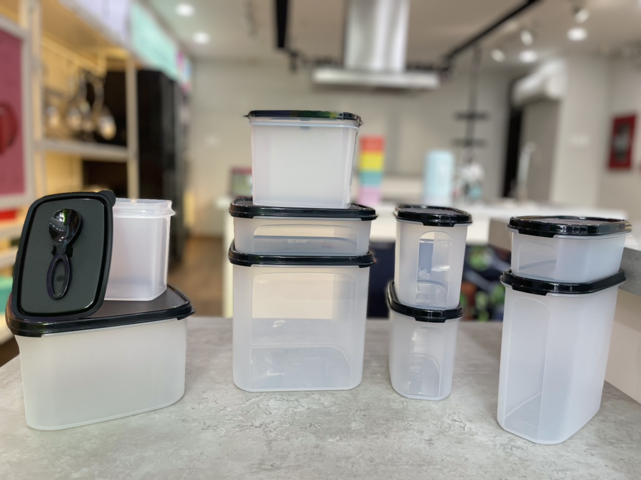 Bộ hộp kệ bếp Modular Mate Black Kitchen (Set 9)