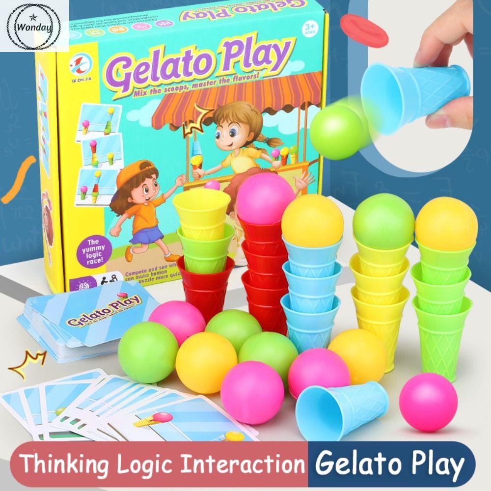 WONDAY Logical Thinking Training Montessori Stacking Toys Interactive