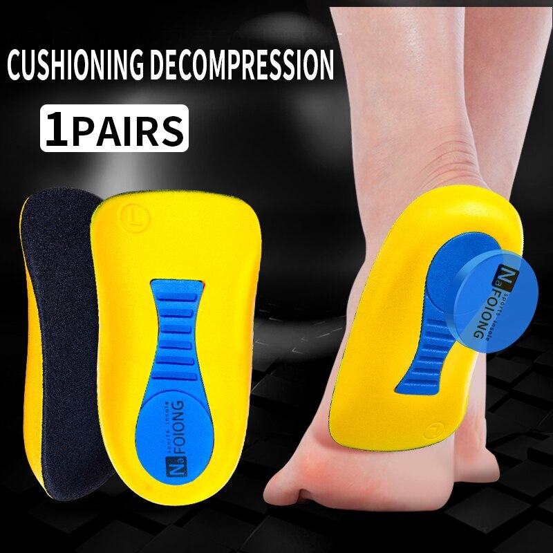 Men Shoes Accessories Half Orthopedic Insoles For Men Women Foot Heel Spurs Pain Cushion Foot Massager Care Insole Latex Soft Sole Running Shoes Pads