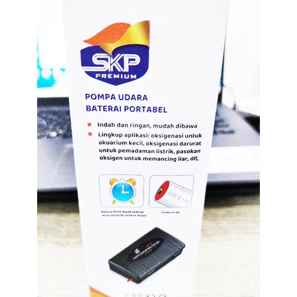 Pompa Udara airpump aerator baterai Portable SKP 001