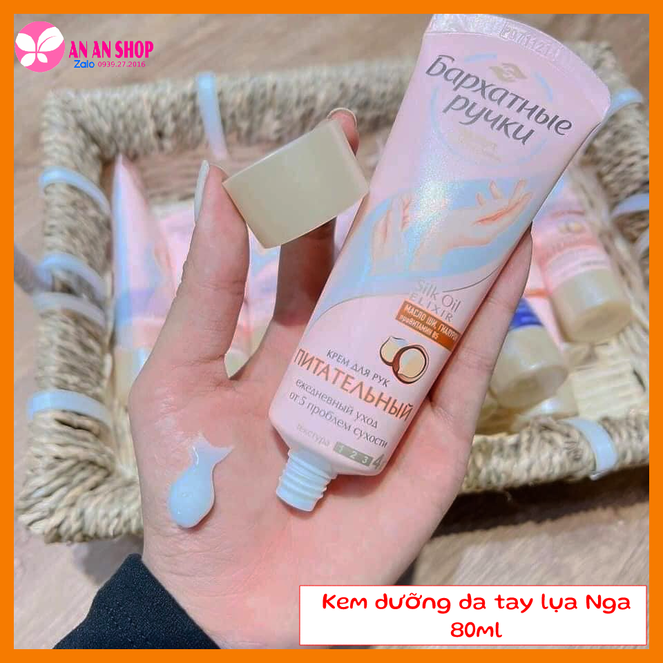 Kem dưỡng da tay lụa Nga 80ml - Kem dưỡng trắng da tay Silky Hand Nga - Hàng chính hãng