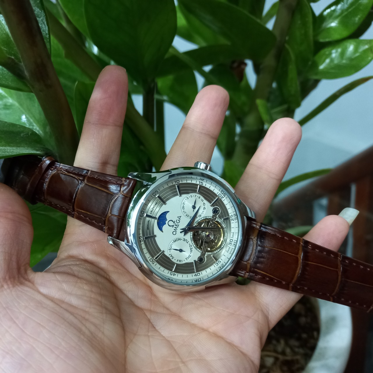 Đồng hồ nam OMEGA máy cơ cao cấp - Size 42mm - [Bảo hành 24 tháng]