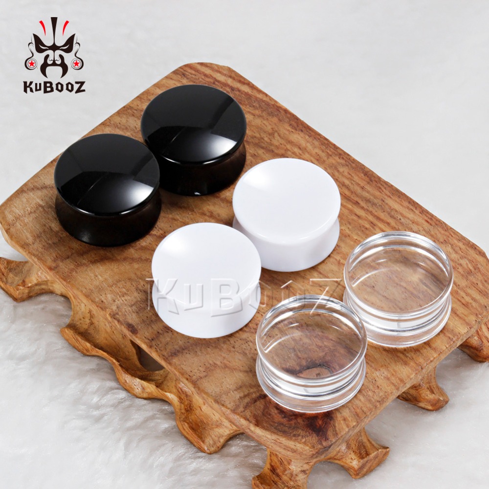 %E3%80%90Hottest%20Trends%E3%80%91%20KUBOOZ%20Ear%20Piercing%20Saddle%20Gauges%20Black%20White%20Body%20Jewelry%20Earrings%20Expander%20Fashion%20Stretcher%20Ring%202PCS%20-%20Image%202