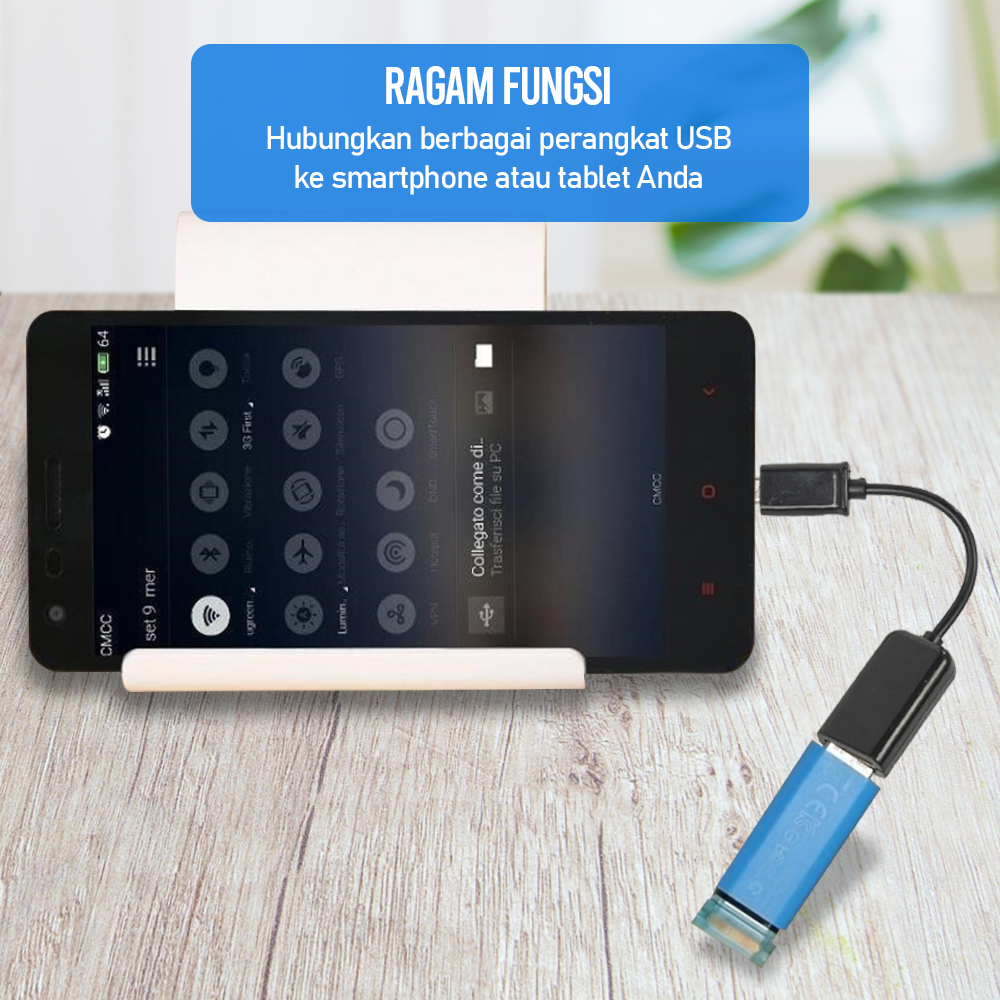 USB OTG Cable Multifunction Mobile Phone Micro USB S-K07 Black