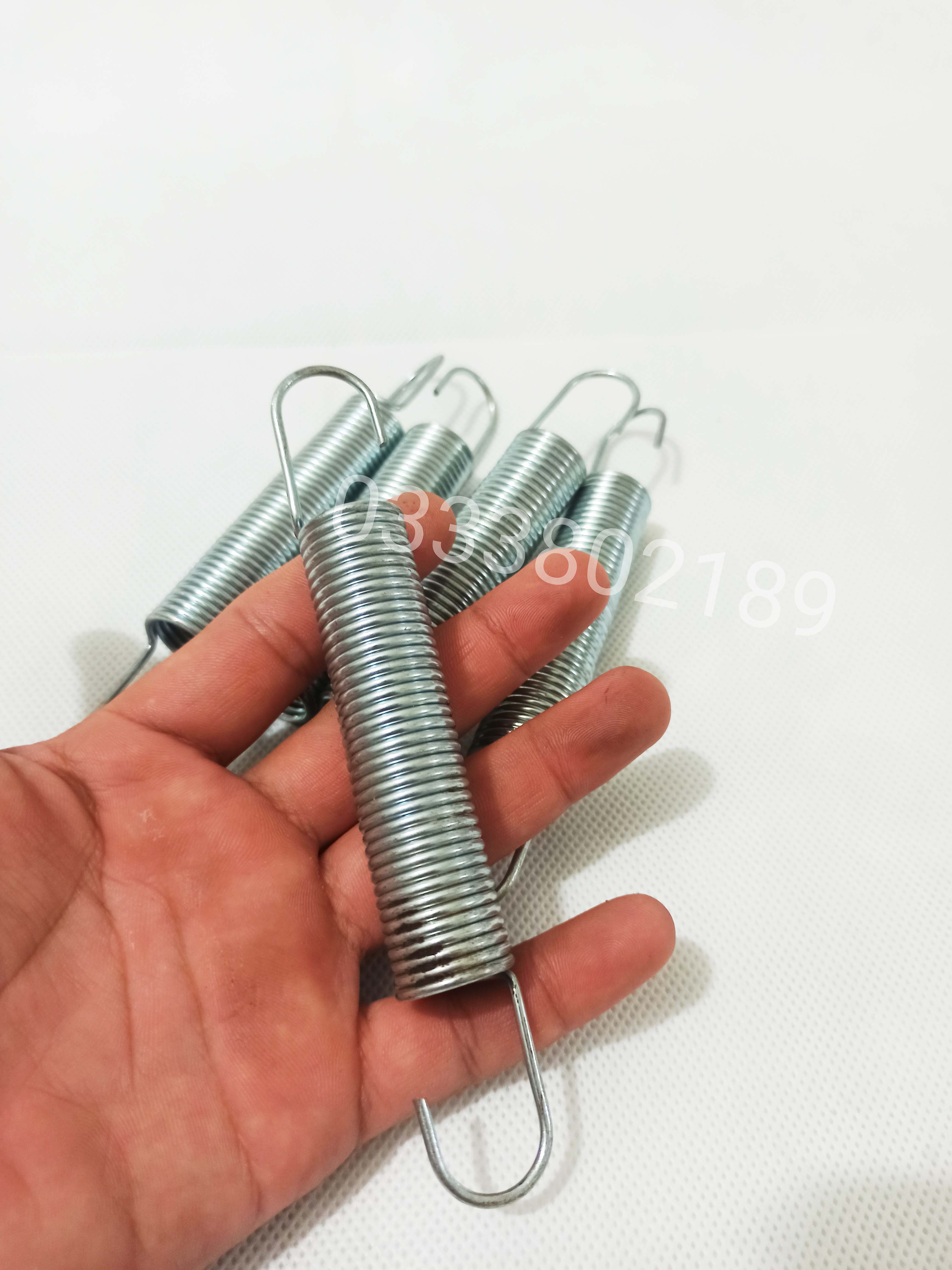 Lò xo kéo 2 đầu móc sợi thép 2mm.