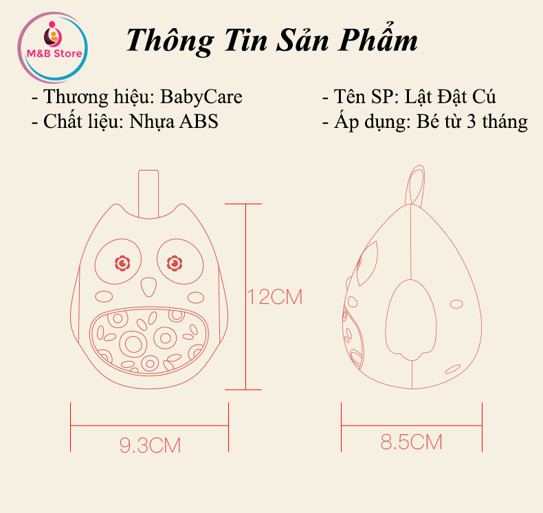 Lật Đật Cú Mèo Dễ Thương - BabyCare