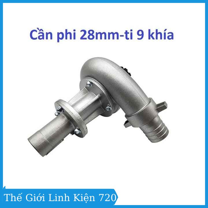 Đầu bơm liền lắp máy cắt cỏ phi 28mm 9 răng