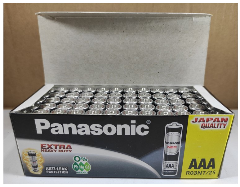 Pin Chính Hãng - 2 Vỉ (4 Viên) Pin Panasonic Pin AAA / 3A đen R03NT/2S