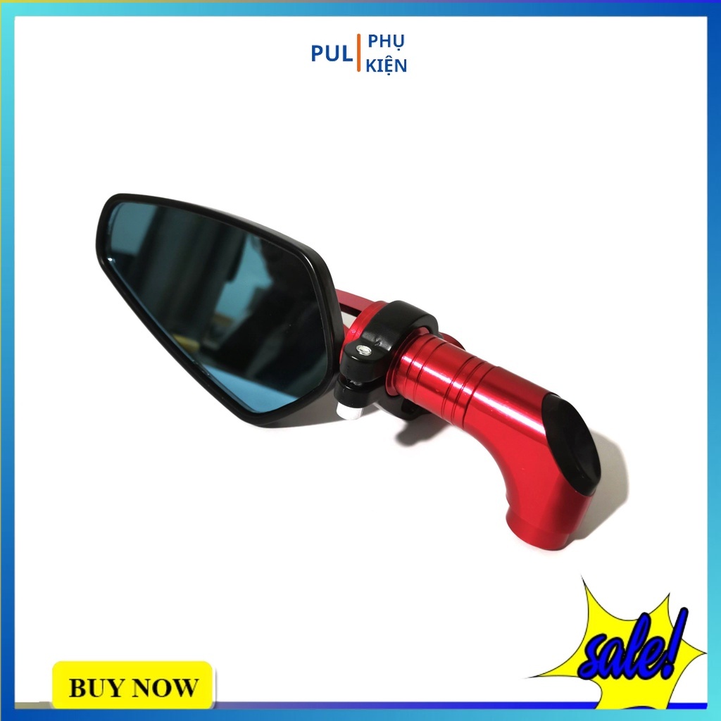 Gương xe máy thời trang mini mẫu CRG 3D 1 cái gắn chân gương cho Wave AB SH SH Mode Airblade...