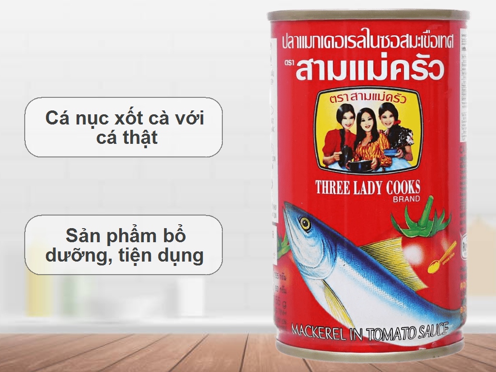 Cá Hộp Ba Cô Gái lon 155g