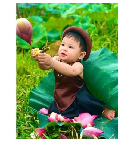 Set yếm nhung đỏ 3 chi tiết