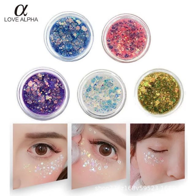 Nhũ mắt kim tuyến Love Alpha Số 04