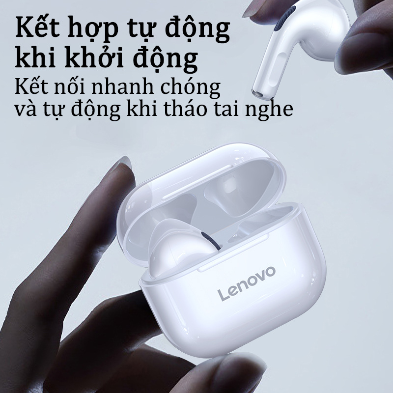 Lenovo LP40 Tai Nghe Bluetooth Tai Nghe Không Dây Mini Chất Hiệu Tai Nghe Bluetooth Chơi Thể Thao Có Mic Hỗ Trợ Gọi Video IOS