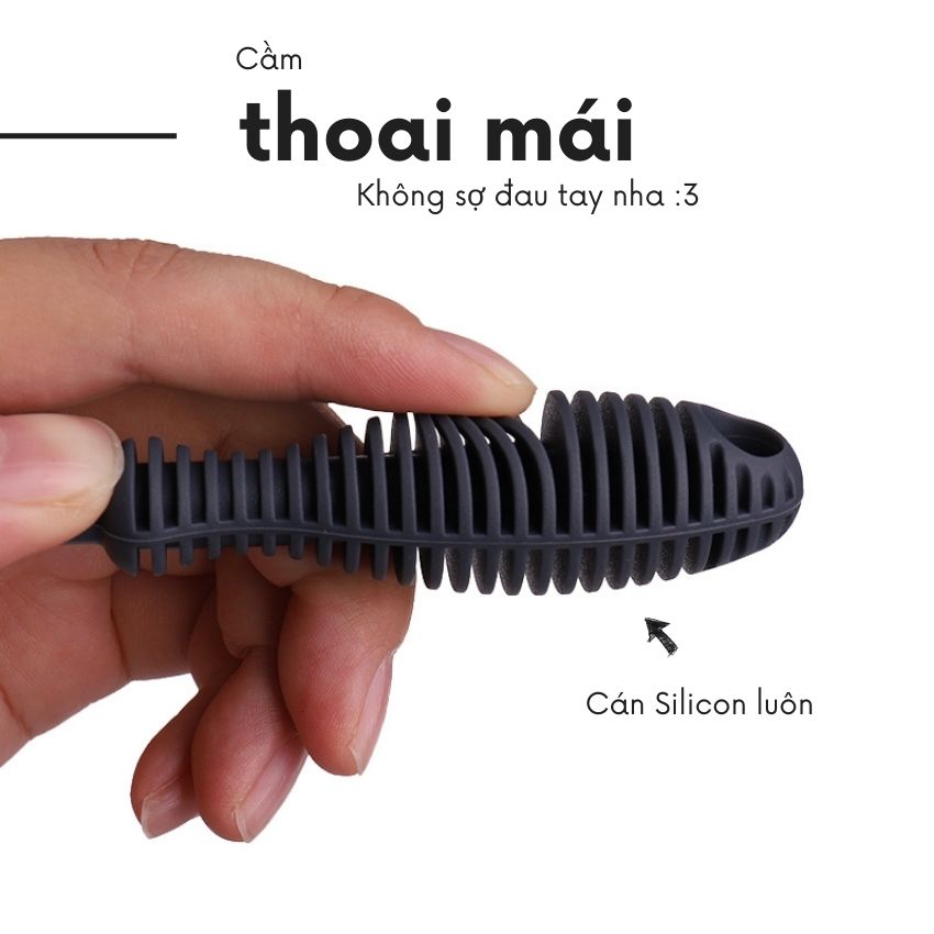 Cây cọ rửa bình sữa silicon FEEKA, dụng cụ cọ rửa ly - cốc - chén cao cấp 33cm