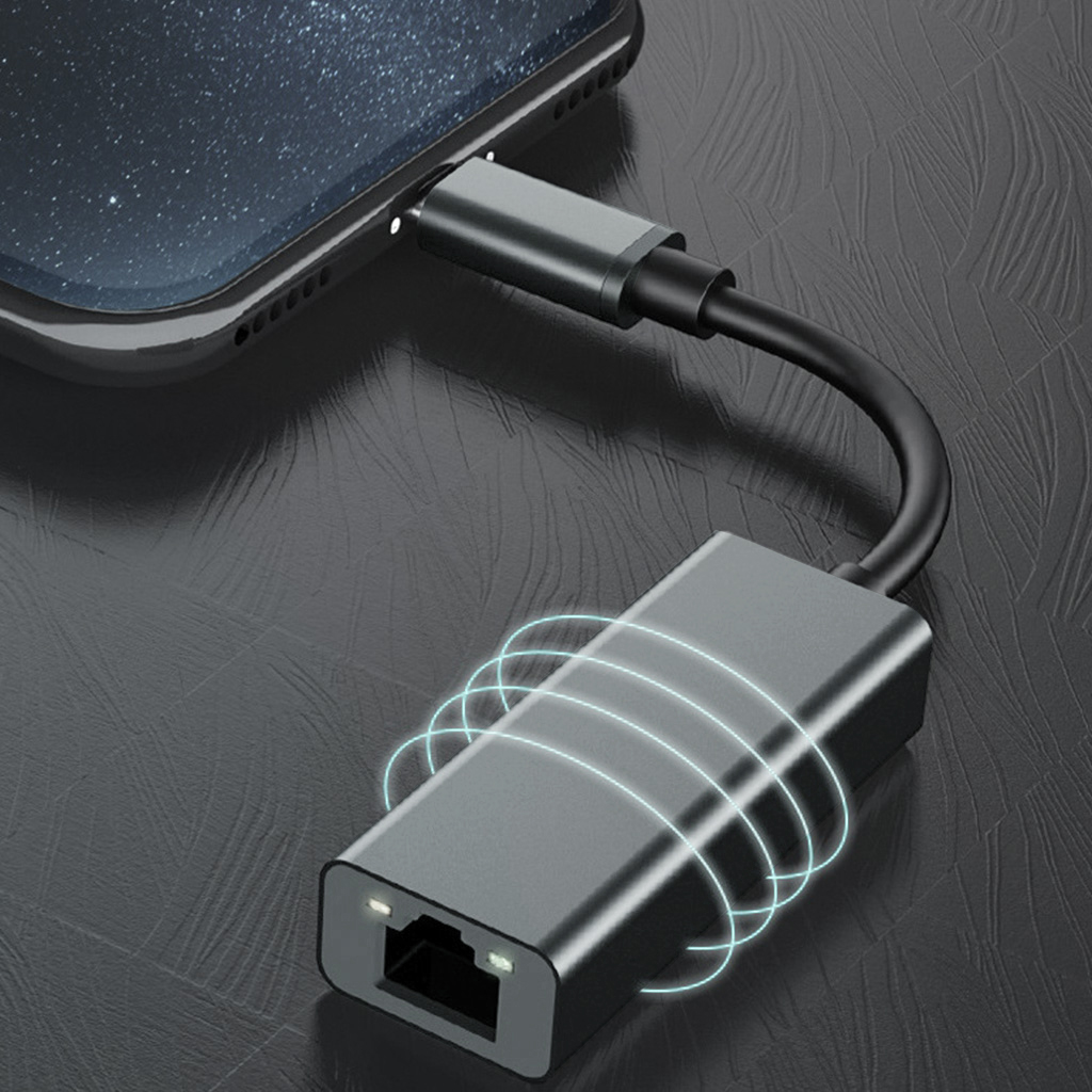 USB C Ethernet Adapter USB Type C to RJ45 Lan Adapter for MacBook Pro
