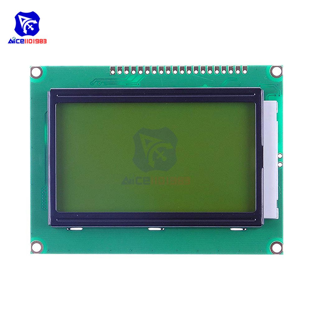 【Satisfaction guarantee】diymore 128x64 Dots Graphic 12864 LCD Display Module with Backlight ST7920 IIC I2C SPI for Arduino Raspberry Pi STM32 3D Printer. 