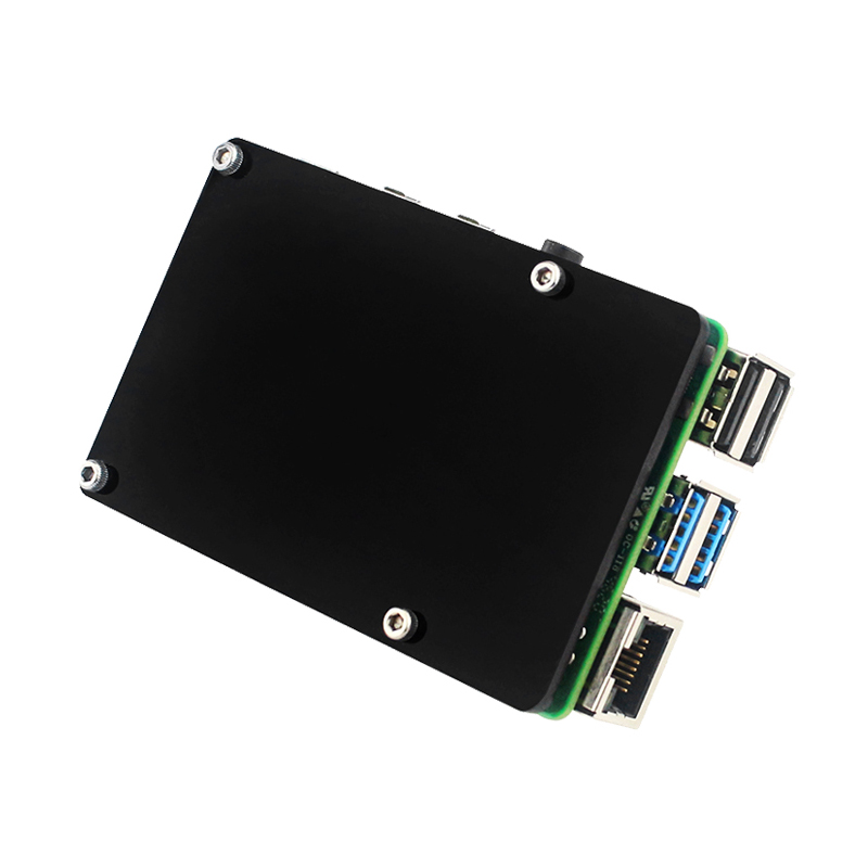 【Bestselling Product】 Raspberry Pi 4 pure copper heatsink case passive cooling bottom for Raspberry Pi 4 Model B 4B.