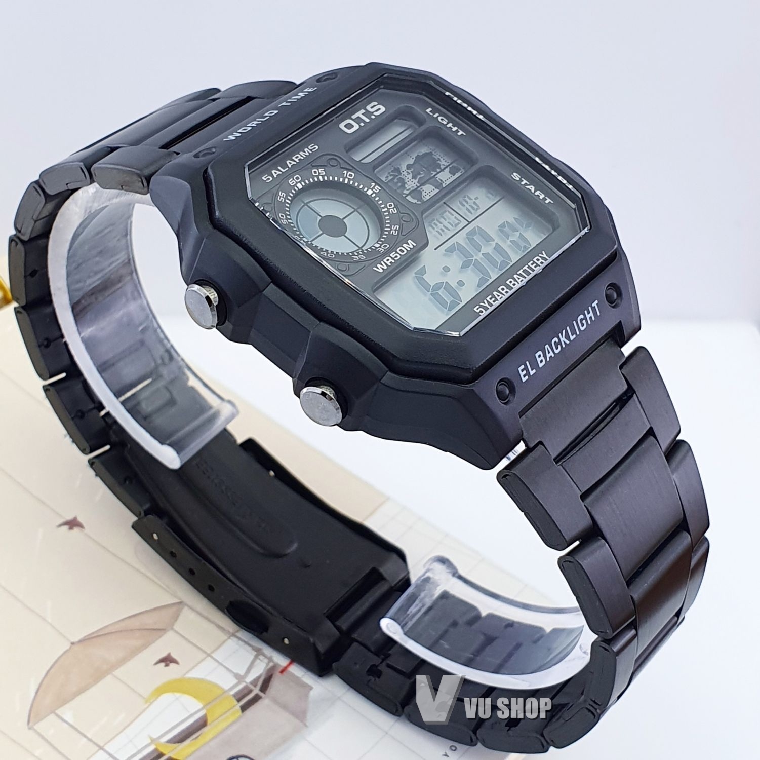 O.T.S Men's Watch 3188G- Multifunction