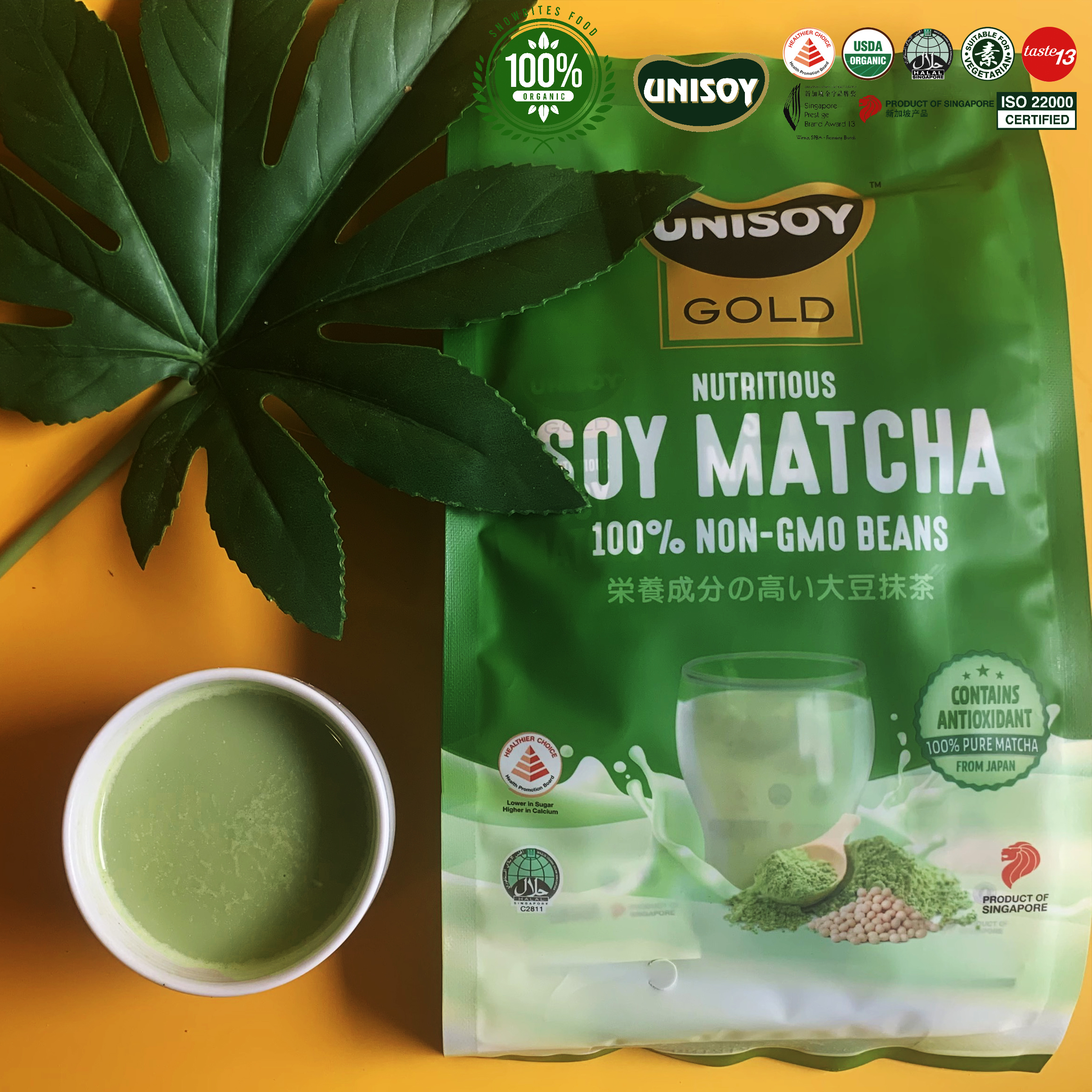 Combo 2 Túi Bột Đậu Nành Matcha Unisoy (2x10x21g) SHOP2SAVE