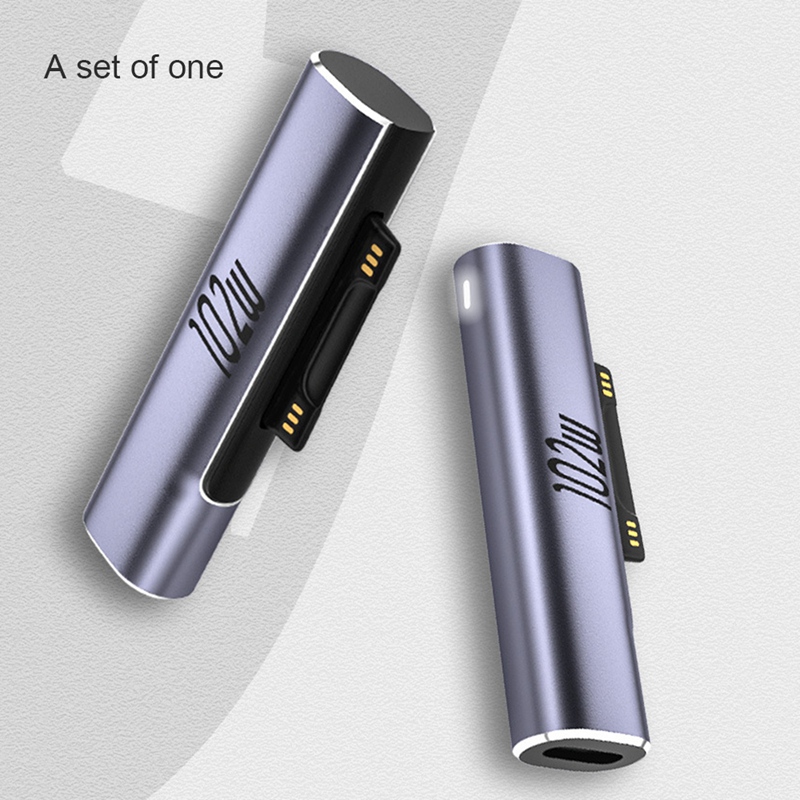 102W USB C Type C PD Fast Charging Plug Converter for Surface Pro 3 4 5 6 7 8 Go for Surface Book 1 2 3