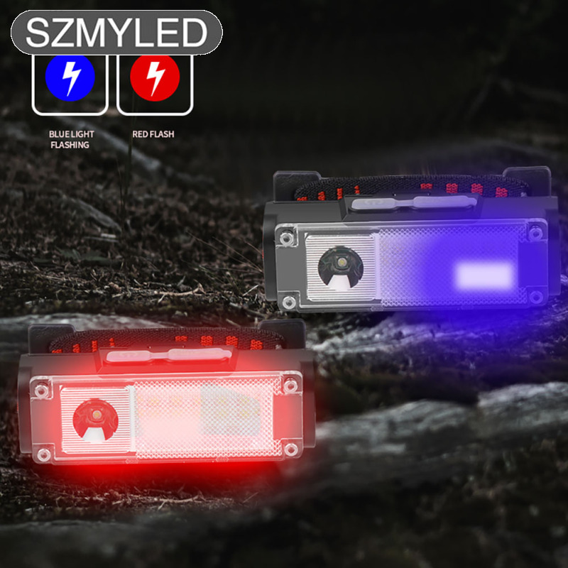 Xpe+led Headlamp 4 Mode Type-c Rechargeable Outdoor Super Bright Headlight Torch With Indicator Light