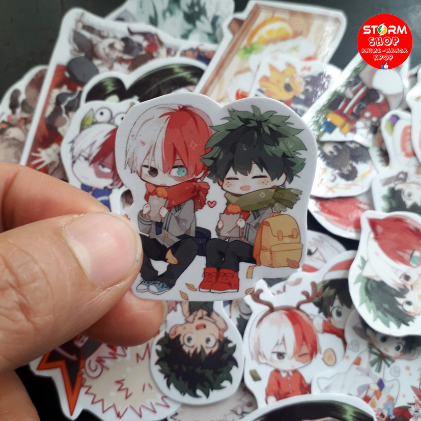 Sticker/ Hình dán anime MY HERO ACADEMIA (combo 30-60 stickers)