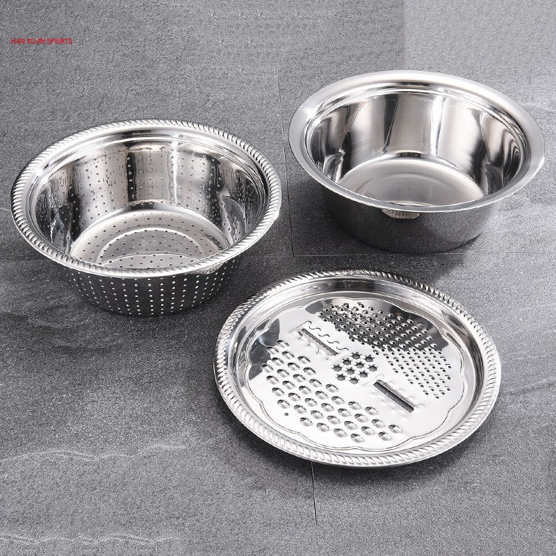 Rổ bào inox có chậu - Hàng cao cấp