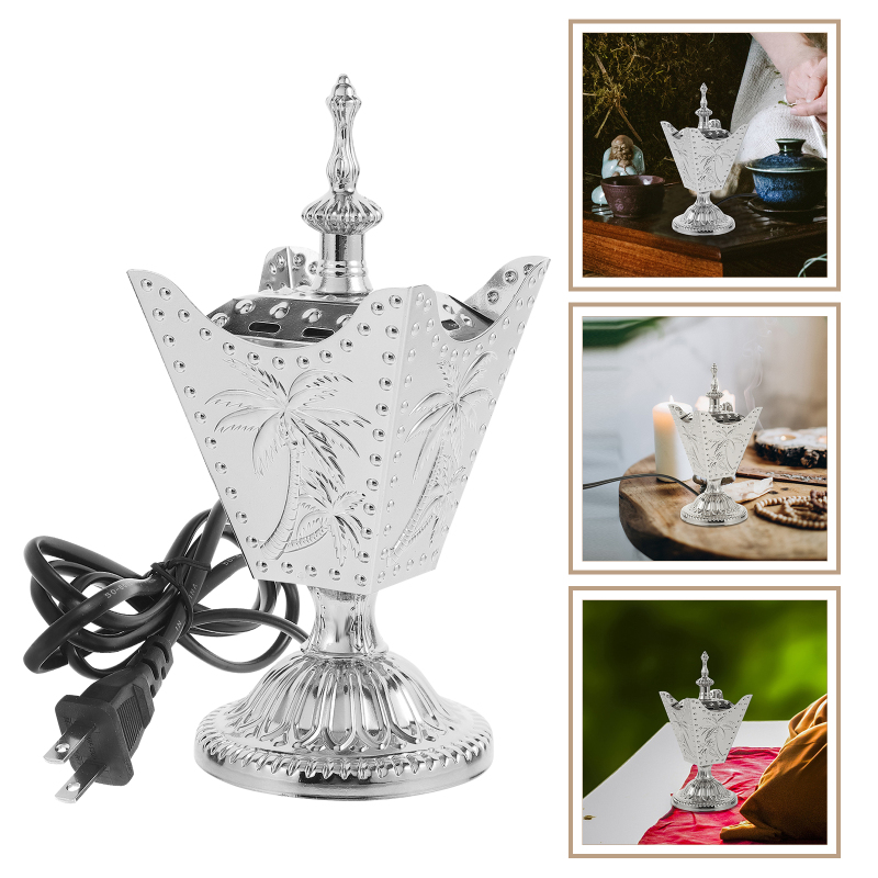 FOXNOVO Household Plug-in Incense Burner Home Decoration Office Bedrooms Iron Electric Burners