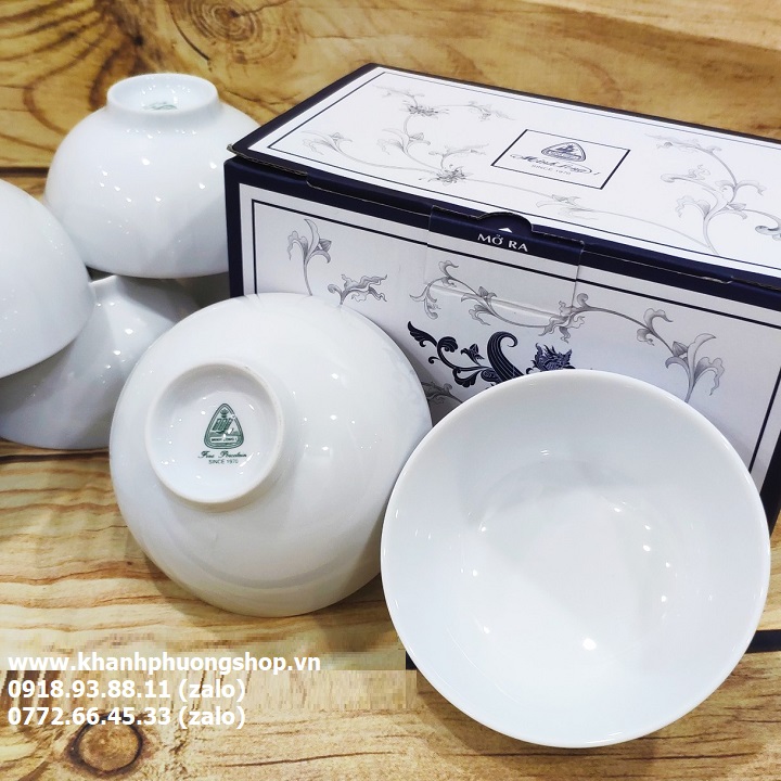 chén cơm sứ trắng Minh Long - chén cơm sứ Minh Long