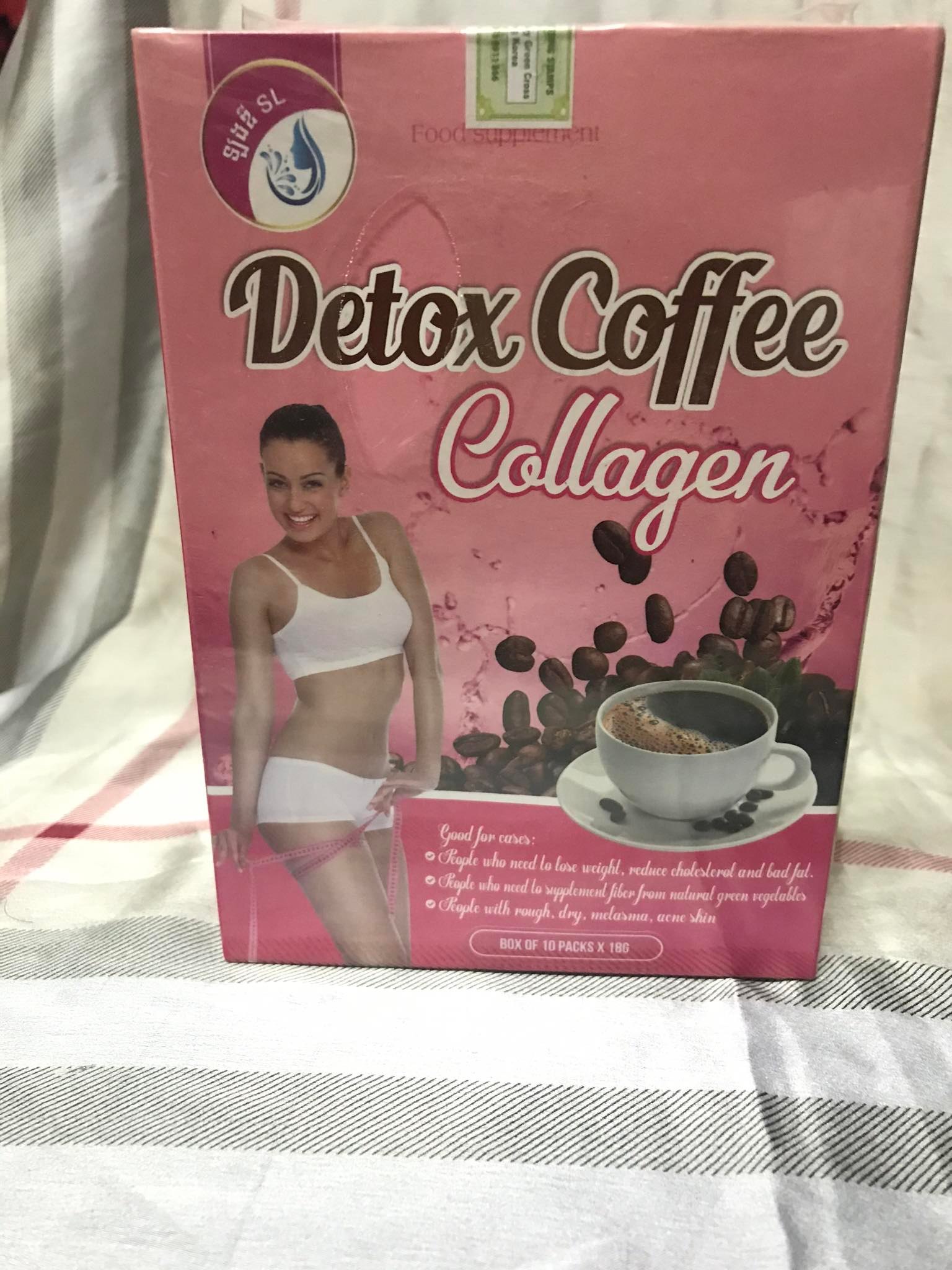 Detox Coffee Collagen - Đánh Bay Mỡ Thừa (Hộp 10gói)