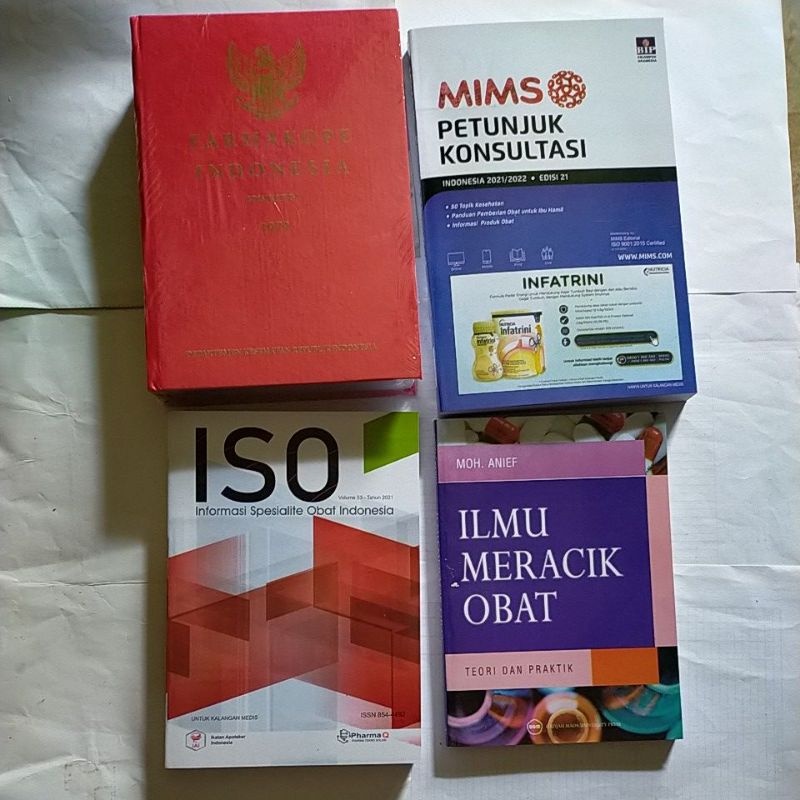 Buku Paket Farmasi Farmakope Mims Meracik Obat Iso Indonesia Lazada Indonesia