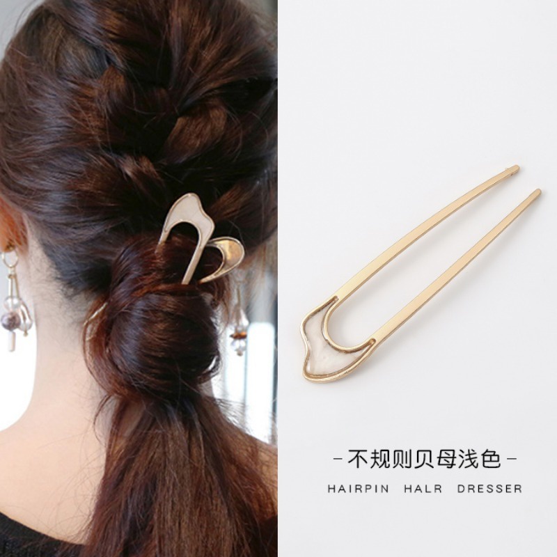 Simple Multi-purpose U-shaped Hair Clip Chinese Style