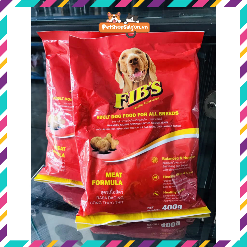 [HCM][COMBO SIÊU RẺ] 5 GÓI thức ăn cho chó Fib's 400g