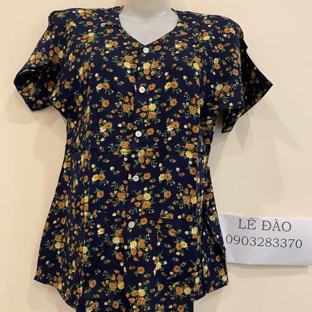 Áo lanh bà ba cọc tay cho người già