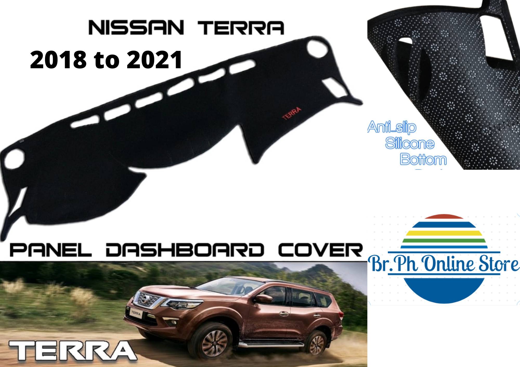 DASHBOARD COVER NISSAN TERRA 2018 to 2021, Insulated Dashboard Cover