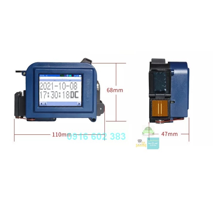Máy in date cầm tay mini