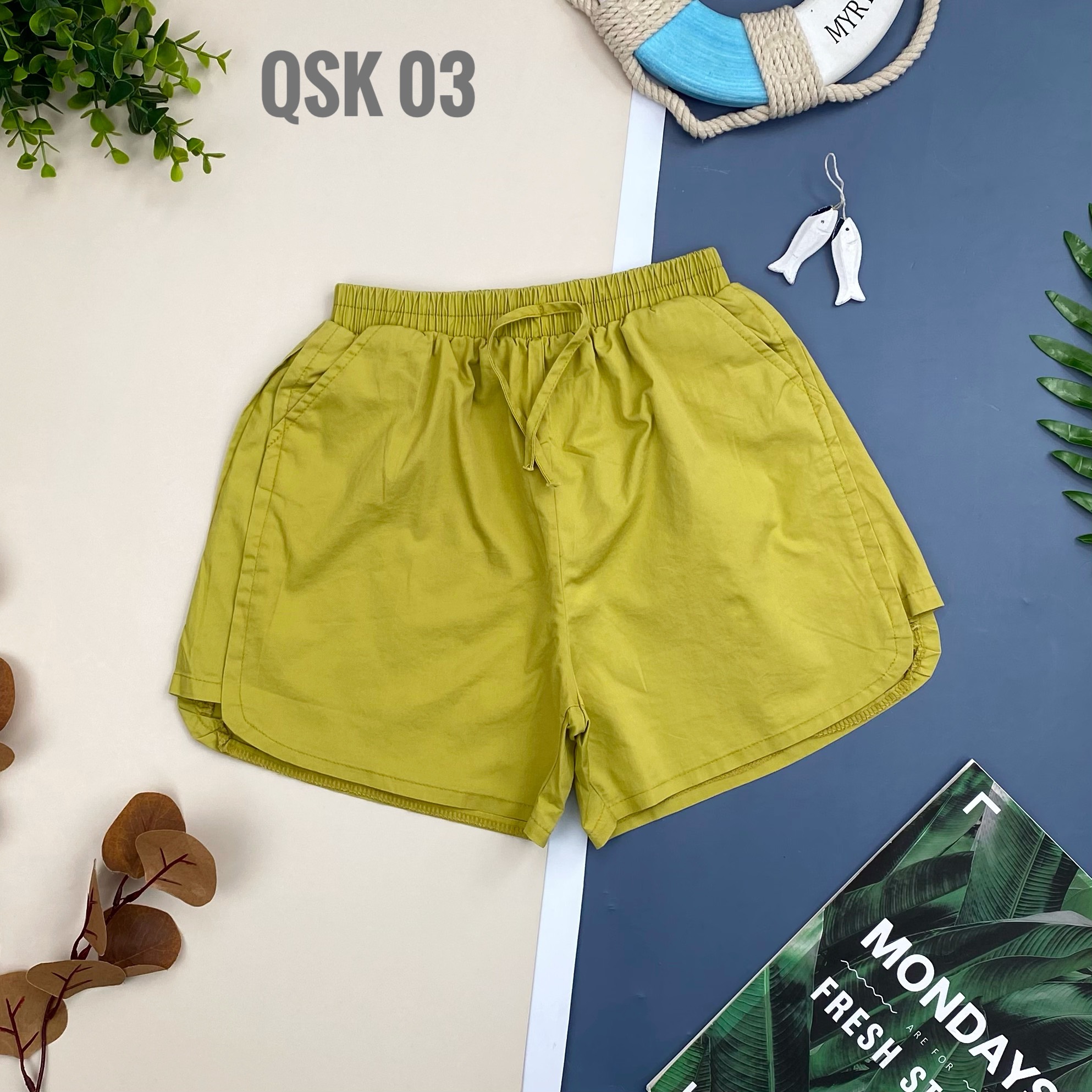 [SIZE ĐẠI] Quần đùi kaki bé gái 27-45kg