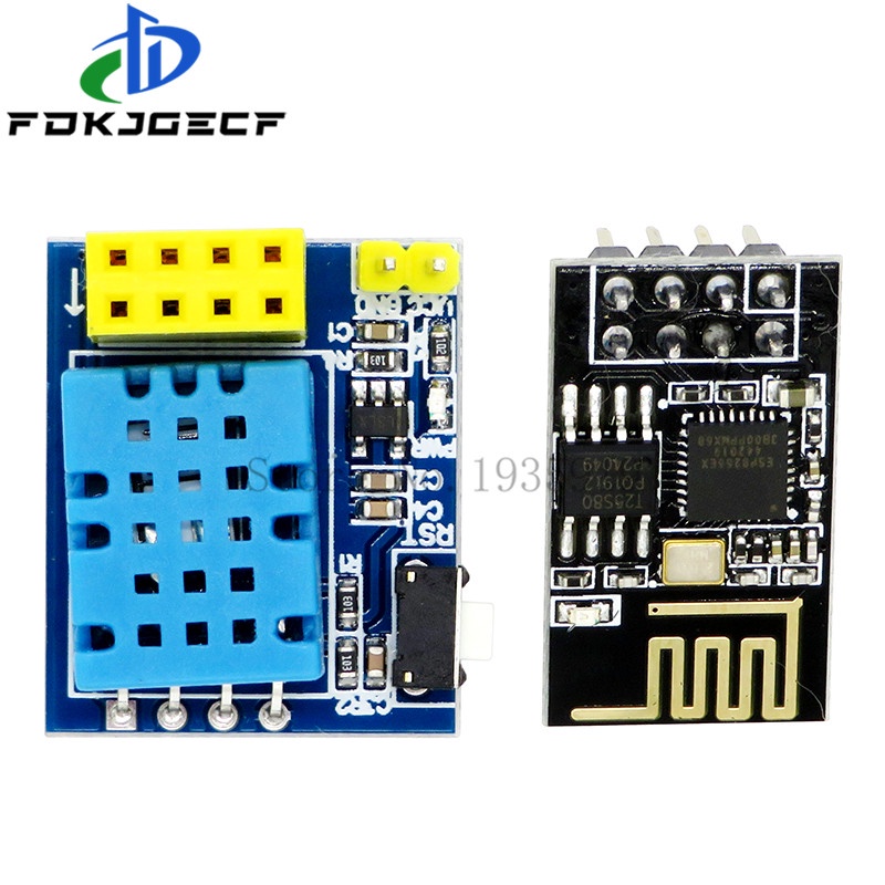 ESP8266 ESP-01 ESP-01S DHT11 Mô-đun cảm biến độ ẩm nhiệt độ ESP8266 WIFI NodeMcu nhà thông minh IOT Bộ Tự Làm mạch tích hợp