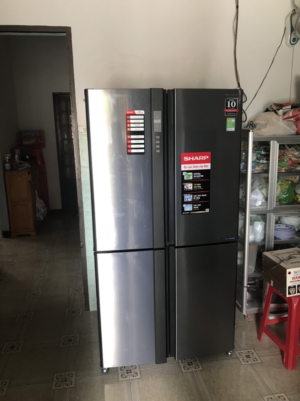 [FreeshipMAX] [Trả góp 0%] Tủ Lạnh SHARP Inverter 626 Lít SJ-FX631V-SL( Miễn phí giao hàng TPHCM-Ngoại tỉnh tính phí vận chuyển)