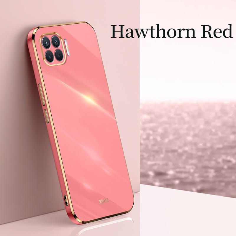 YBD Plating phone Case For OPPO A93 Reno 4F Casing Precise Camera Protection cases Luxury Straight Edge Cover