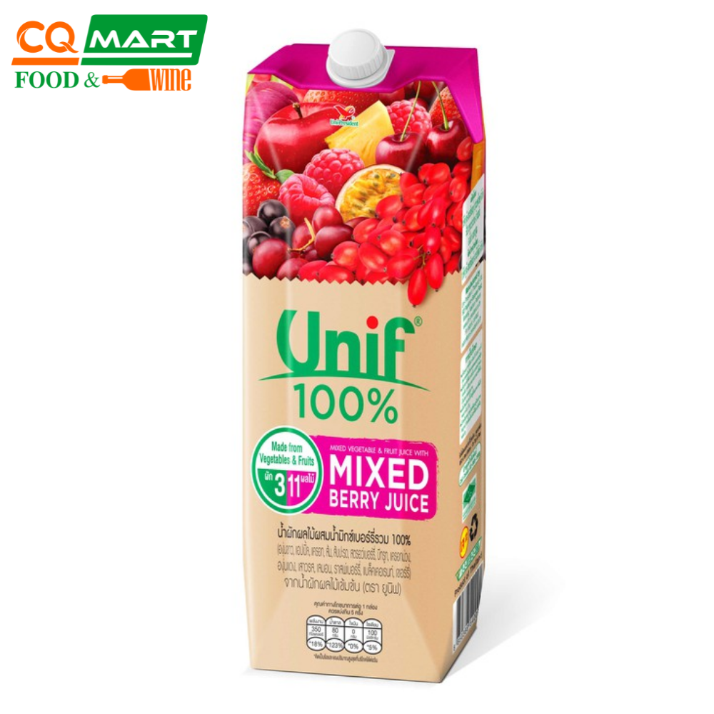 Nước Ép Rau Củ Unif Mixed Berry Hộp 1 Lít