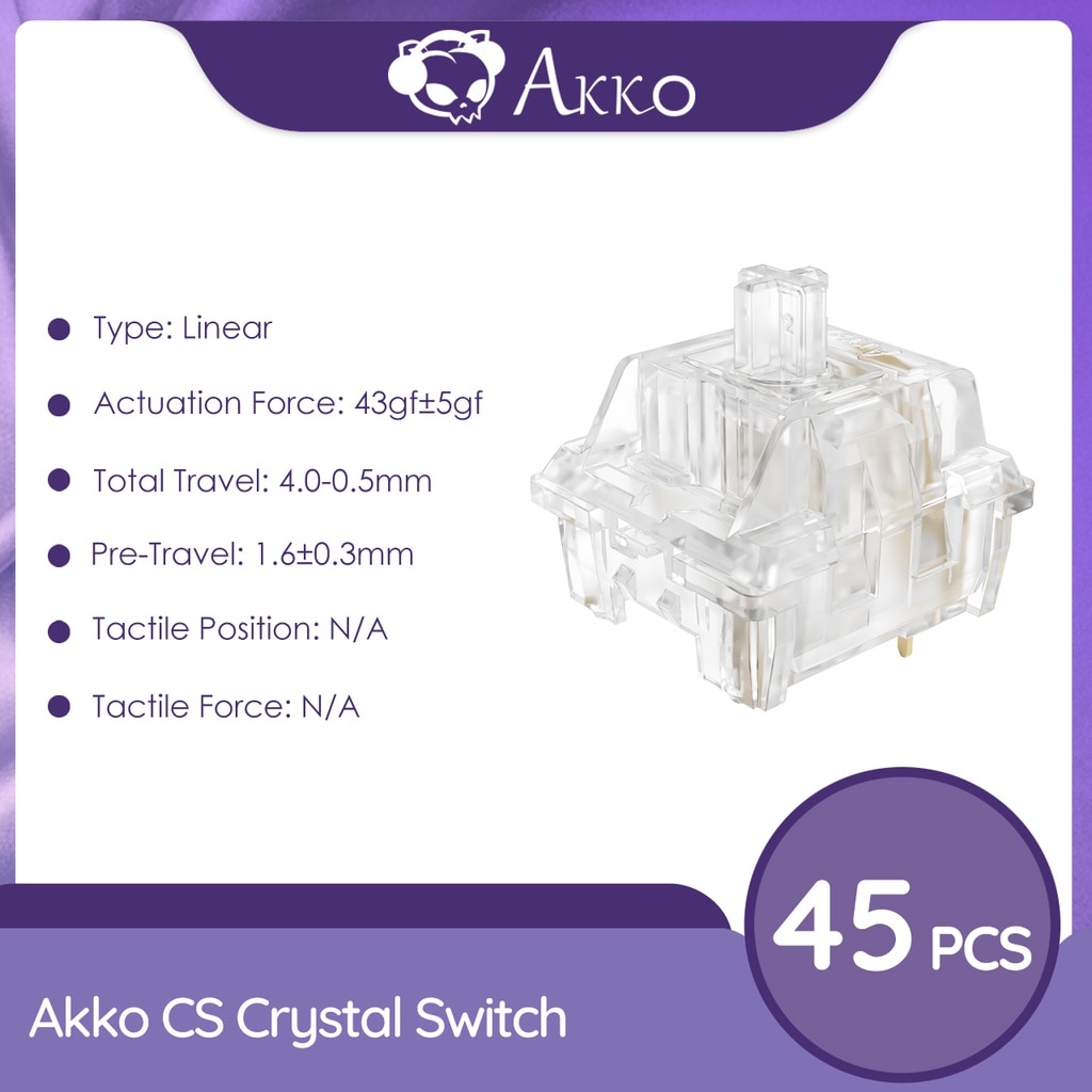 Akko CS Switches 45 Pcs With Stable Dustproof Stem For MX Mechanical